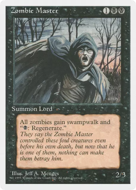 Zombie Master X (1) MTG 4th Edition VG/EX 4RCards