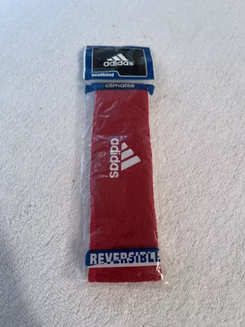 adidas  tennis Interval Reversible Headband Red/White