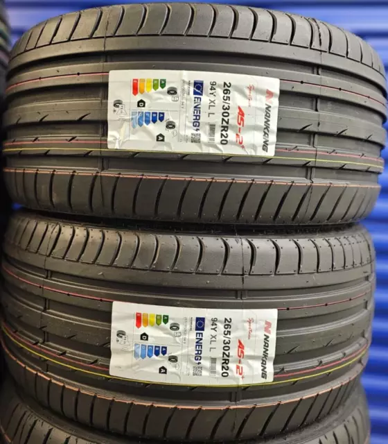 2X New Car Tyres Nankang As2+ Sport 265/30 Zr20 Xl 94Y Uhp 265 30 20 2653020 D+A