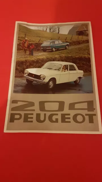 PEUGEOT 204 - 1976 - BERLINE BREAK / catalogue brochure dépliant prospectus