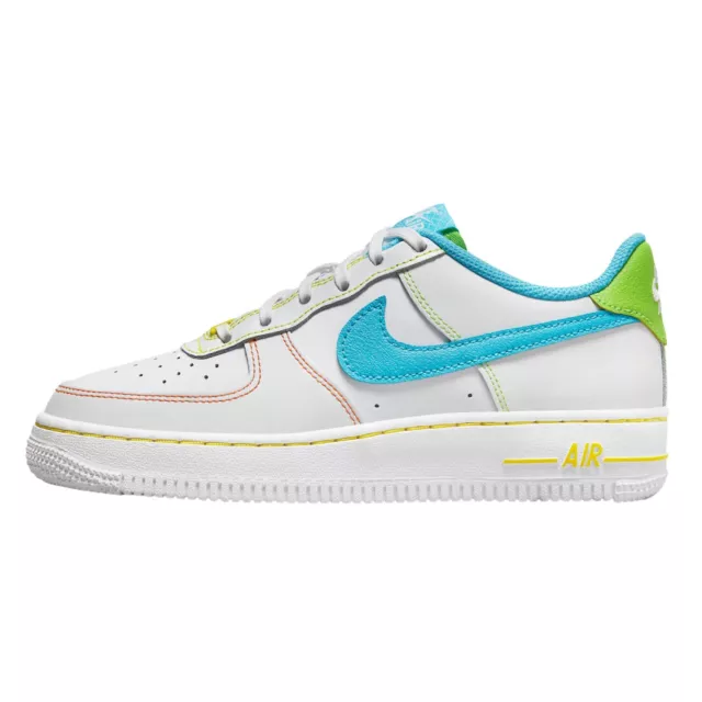 BIG KIDS' NIKE AIR FORCE 1 LV8 SE CASUAL SHOES, Size 5.5, White $70.00 -  PicClick