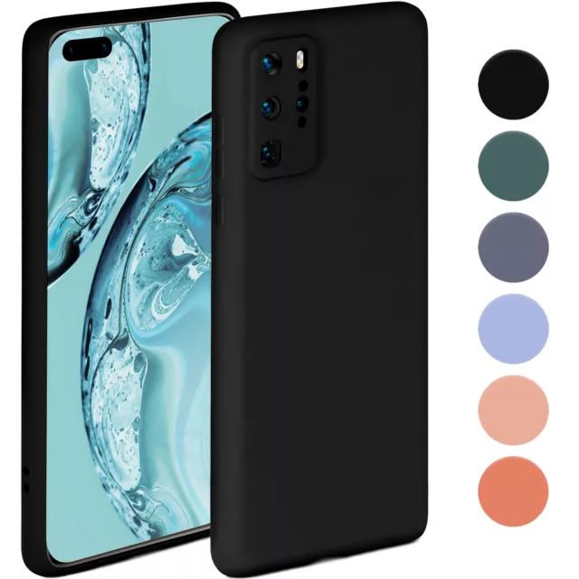 Handy Hülle für Huawei P40 Pro Case Silikon Schutz Tasche Weich Soft Grip Cover