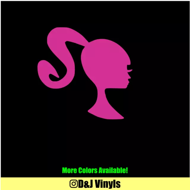 BARBIE Silhouette V2 Decal Sticker Car Truck Laptop Vinyl