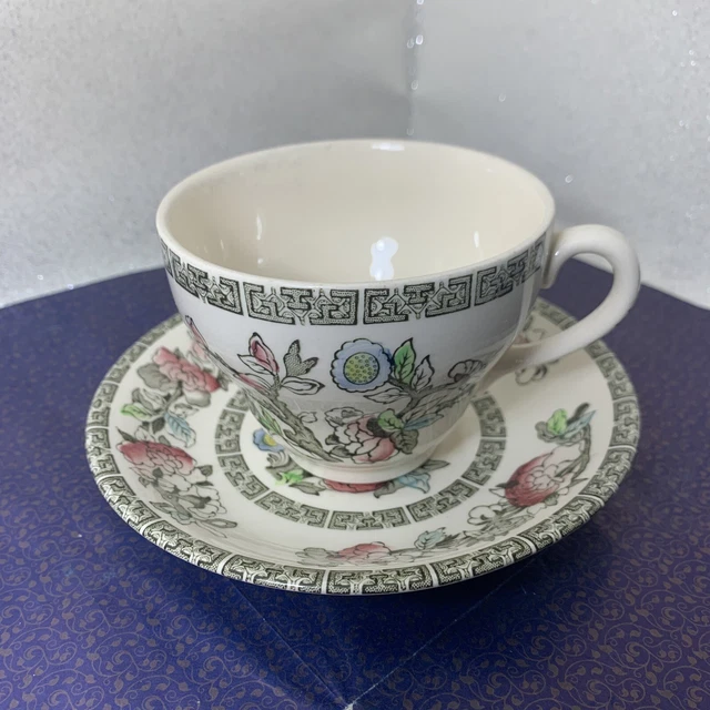 Lot Vintage Johnson Brothers : 5 Coupelles Et 4 Tasses Country Life En Céramique Marron