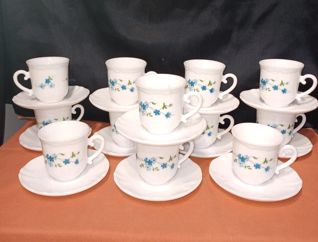 TASSES SOUS TASSES EVOLUTION PENSEES ARCOPAL ARQUES FRANCE (lot de six