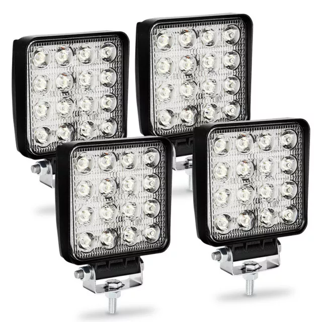 4X 48W LED Arbeitsscheinwerfer Offroad Scheinwerfer Traktor für Jeep Bagger SUV