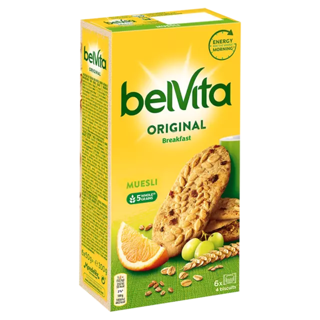 Belvita Frühstückskekse mit Müsli 300 G (6 X 50 G)