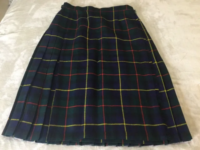 Scottish James Pringle Weavers Tartan Long Skirt, Size Uk 16 (see measurements)
