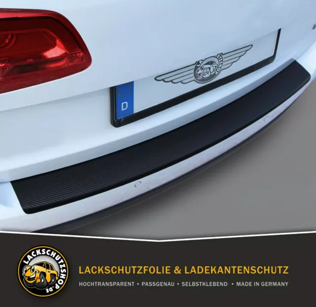 Lackschutzfolie für Ford Fiesta 7 2009-2017✓ Ladekantenschutz CARBON schwarz 3