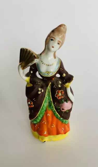 Hotta Yu Shoten Co Handpainted Lady Figurine 1920s-30s Era Wall Planter Plaque