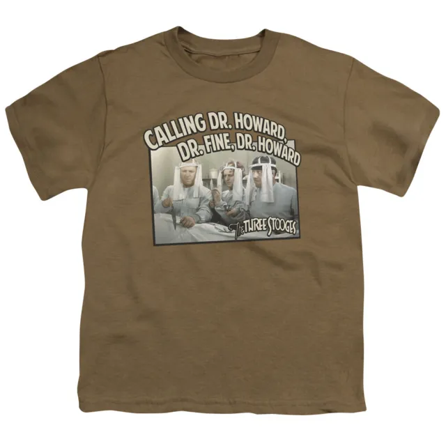 Three Stooges Kids T-Shirt Calling Doctors Safari Tee