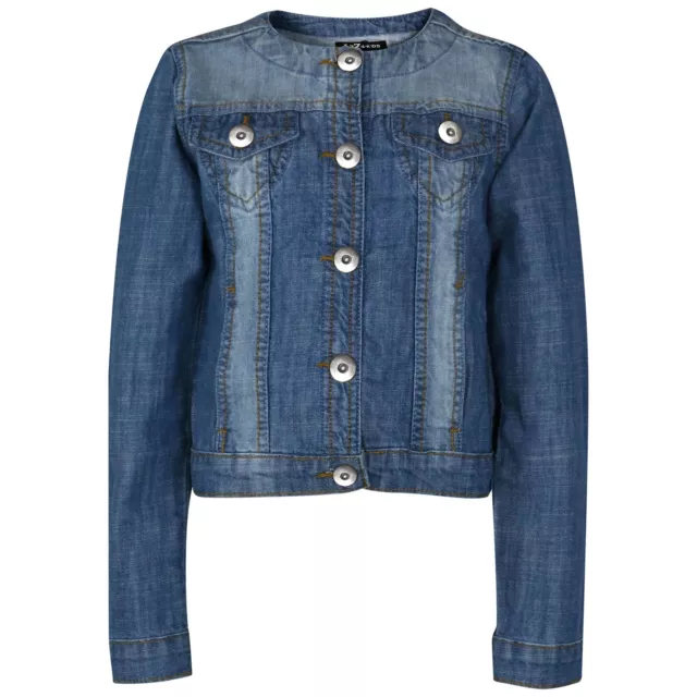 Kids Girls Denim Jackets Designer Light Blue Jeans Jacket Fashion Coat 3-13 Year