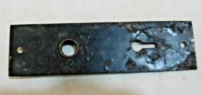 Antique ~ Salvage ~Cast Iron Eastlake Door Back Plate 5 1/2" tall x 1 1/2  #3238 3