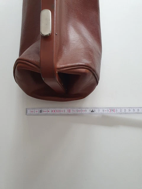 Alte Hebammentasche * Arzttasche * Leder * Guter Zustand 8