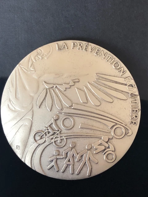 Médaille Française Argentée - Ordre Du Conducteur Prévention Routière - Pièce De Collection