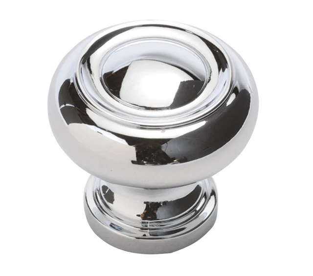 Hickory Hardware Cottage 1-1/4 Inch Mushroom Cabinet Knob | Chrome | P3151-CH