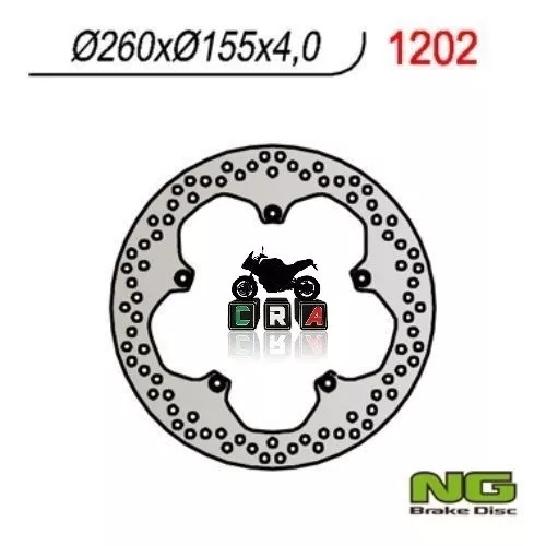 6591202  Disco Freno Ng Anteriore Nuovo Per Yamaha Mt 125 2014-2015