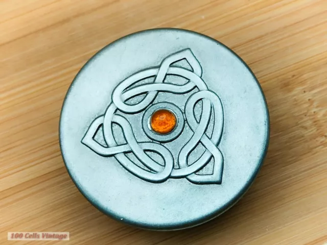 Celtic Knot-Edwin Blyde Pewter Vintage Pill/Trinket/Snuff Box -cli 3