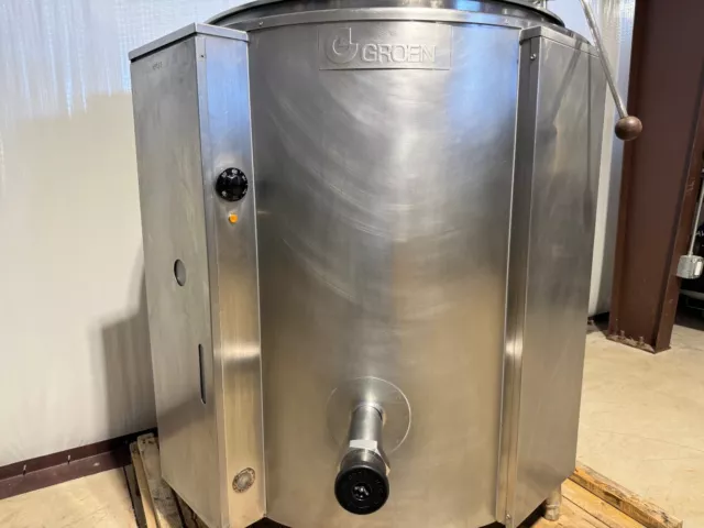 Used Groen 80 Gallon Electric Steam Kettle EE-80 Jacketed from School