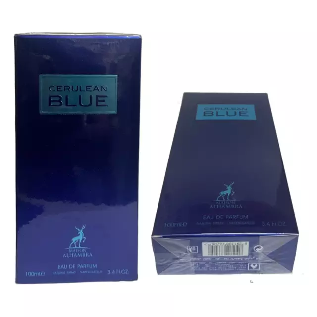 CERULEAN BLUE EAU De Parfum by Maison Alhambra 100ml 3.4 FL OZ $45.00 -  PicClick