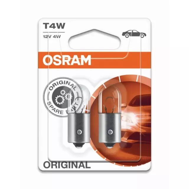 OSRAM T4W 12V Ampoule Clignotants BA9s 3893-02B Lampe Automatique