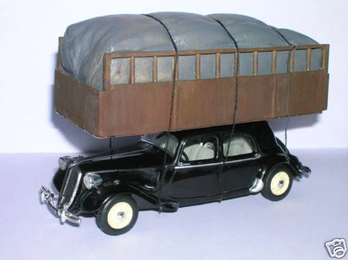 1/43 Citroen  Traction Gazogene  Vroom  Not Peint  Base  Atlas Norev Non Fournie