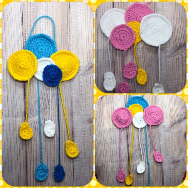 Crochet Handmade Yarn Decor Appliqué Kids Toy Bear Hang Cute New Diy Long Love