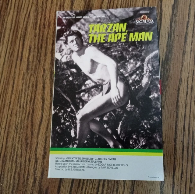 Tarzan The Ape Man Johnny Weissmuller Box VHS