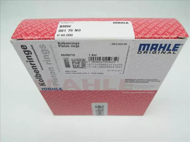 Kolbenringe MAHLE 80mm für BMW M20B20 M20B23 E12 E21 E28 E30 E34 320i 323i 325i