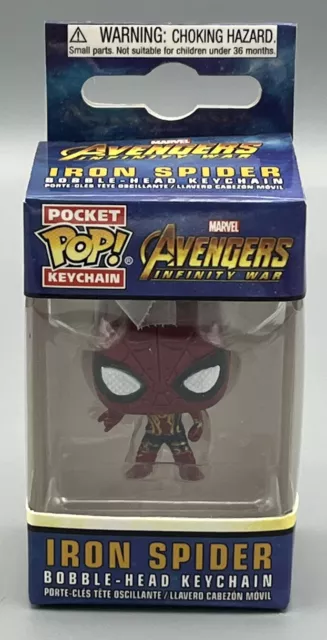 Funko Marvel Avengers Infinity War Spider-Man Iron Spider Pocket Pop! Key Chain