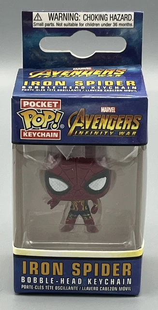 Funko Marvel Avengers Infinity War Spider-Man Iron Spider Pocket Pop! Key Chain Funko Marvel Avengers Infinity War Spider-Man Iron Spider Pocket Pop! Key Chain
