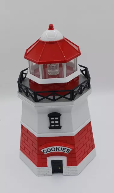 The Original 1999 Fun Damental LIGHTHOUSE Cookie Jar Lights Up Foghorn Sounds 2