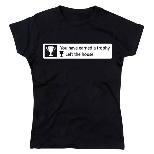 Playstation PSN Trophy Left The House Ladies Tshirt T-Shirt Tee Top