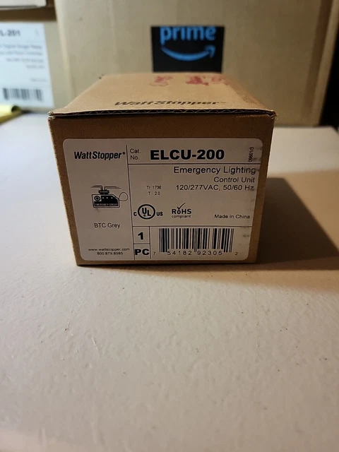 One New Wattstopper ELCU-200 Emergency Lighting Control Unit 120/277VAC