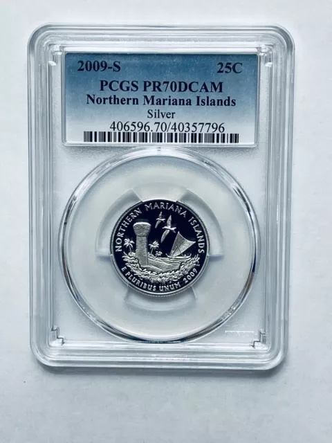 2009-S Northern Mariana Islands Territorial Silver Quarter PCGS PR70DCAM