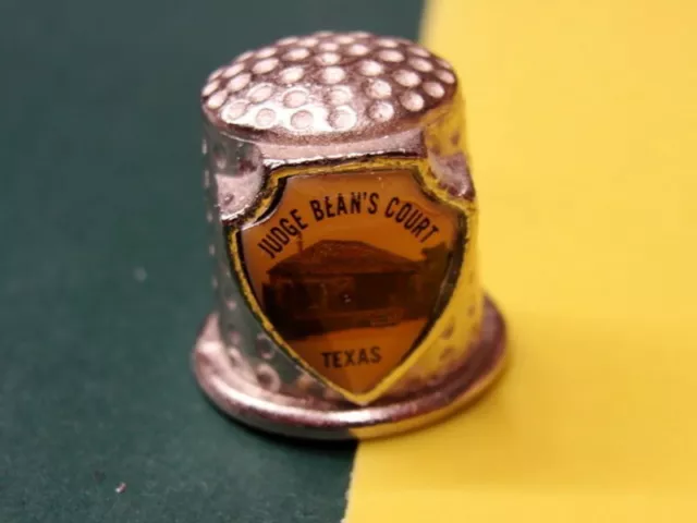 Vintage Thimble "Judge Bean's Court" Texas 2