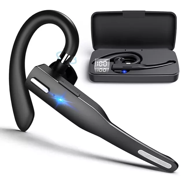 Wireless Phone Bluetooth Handsfree Earpiece Truck Driver Office Headset Earbud