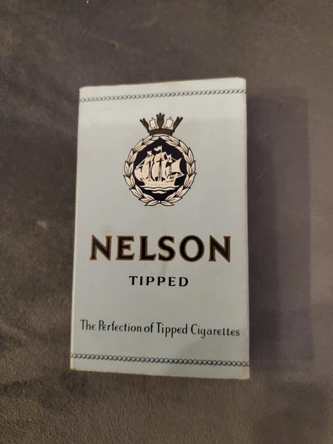 senior service cigarettes tesco VINTAGE EMPTY CIGARETTE packet pack. 10's. Nelson Tipped Senior Service  £4.39