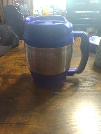 Bubba Keg 52oz Blue Stainless Steel Insulated Thermos Cooler Travel GUC