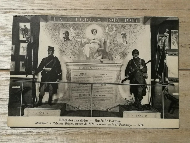 CPA 75 PARIS - Hôtel des Invalides - Musée de l'Armée - Mémorial Belge