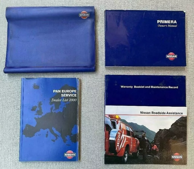 Nissan Premiera Set Manuale E Portafoglio Proprietari 1999 - 2002 1999 Stampa