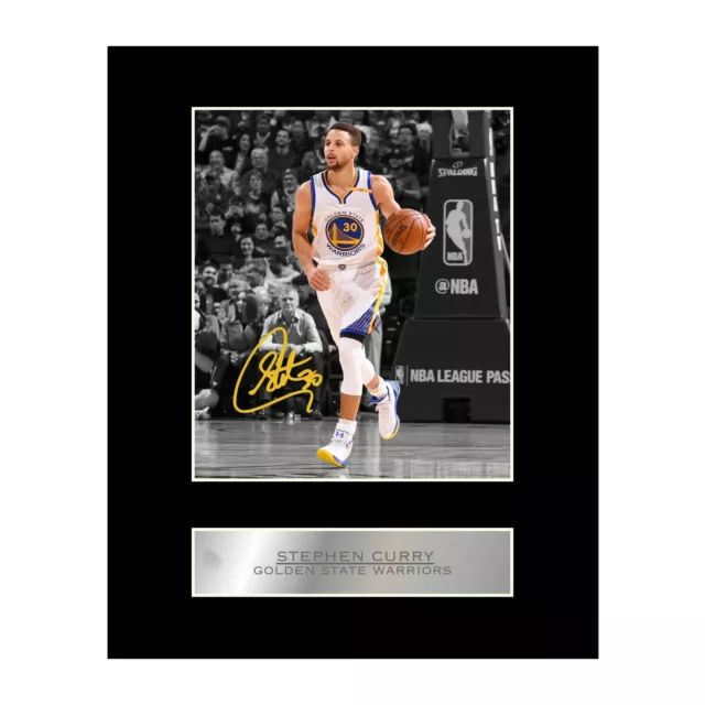 Stephen Curry Signed Mounted Photo Display Golden State Warriors