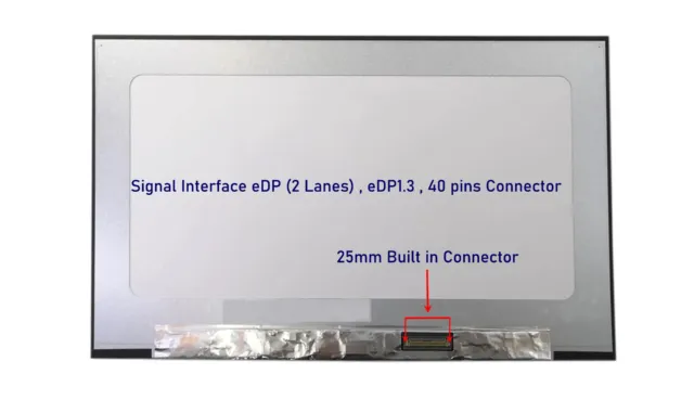 Kompatibel Dell DP/N: JN7TT CN-0JN7TT 14" LED FHD IPS Laptop Bildschirm 40 Pins 3