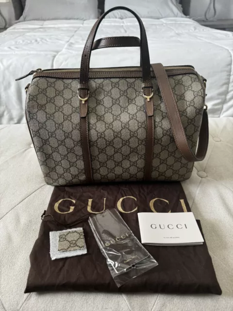 Gucci Nice Gg Supreme Canvas Boston Bag