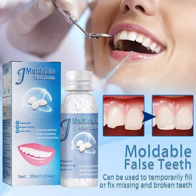 30g Resin False Teeth Solid Glue Temporary Tooth Repair Denture Adhesive Teeth