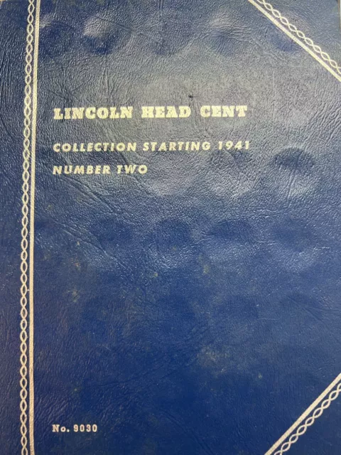 Partial Lincoln head cent collection 1941 to 1958 Red BU Estate Collection Coins