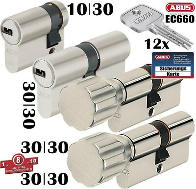 11x Cylindre ABUS schließanlage ec660 1 serrure tournant clé serrures 