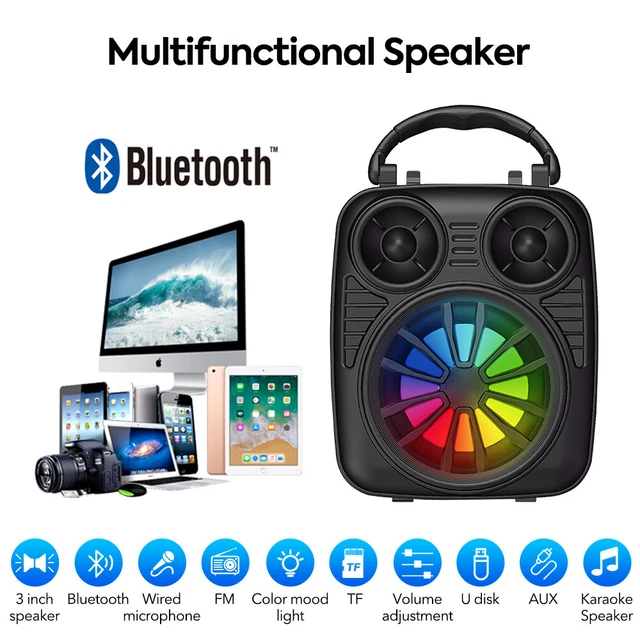 TWS BLUETOOTH SPEAKER Wireless Subwoofer High Bass Ultra Loud Stereo ...