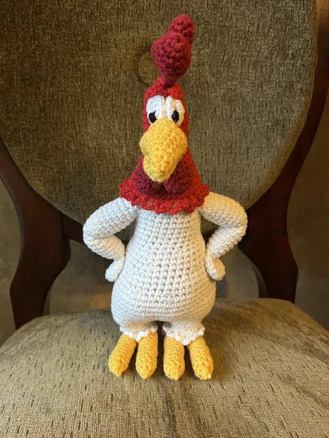 FOGHORN LEGHORN ROOSTER character from Looney Tunes handmade Crochet 11