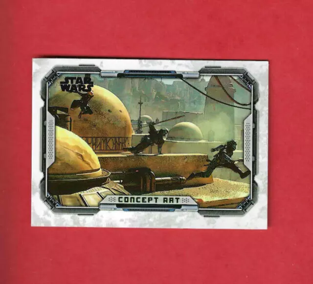 Star Wars Topps The Book Of Boba Fett parallel card concept art Fennec CA-1